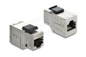 Netzwerk - Kabel - DeLOCK keystone module - silver black - Schwarz - 90835