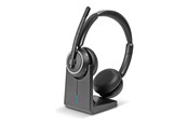 Kopfhörer/Headsets - Lindy L118 Wireless Noise Cancelling Headset & Charging Base - 20450