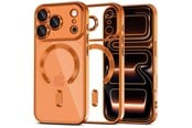 Handys - Cover & Cases - Tech-Protect MagFlex MagSafe Case for iPhone 17 Pro - Clear Orange - 5906302334612