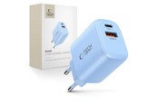 Handys - Adapter und Ladegeräte - Tech-Protect NCA30 PD 30W QC3.0 USB-A / USB-C Wall Charger - Blue - 5906302330676