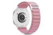 Smartwatch - Accessories - Tech-Protect Nylon Stripe Strap for Samsung Galaxy Watch 40 / 44 / 46 mm - Pink - 5906302331291
