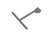 Badezimmerzubehör - Gedy Silikon-Duschabzieher mit Haken - 264108