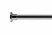 Badezimmerzubehör - Croydex Hochwertige gerade Duschvorhangstange – max. 200 cm - GP89500