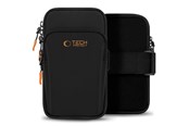 Handys - Anderes Zubehör - Tech-Protect M7 Universal Sport Armband Case - Black & Orange - 5906302331772