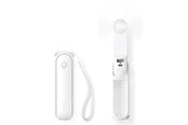 Powerbank (Akku) - Jisulife Handheld Fan Life8 Plus Portable USB Fan with Power Bank Function 4500mAh and Flashlight - White Powerbank (Akku) - Weiß - 4500 mAh - 6975061536727
