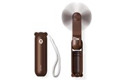 Powerbank (Akku) - Jisulife Handheld Fan Life8 Plus Portable USB Fan with Power Bank Function 4500mAh and Flashlight - Brown Powerbank (Akku) - Braun - 4500 mAh - 6975061537199