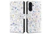 Handys - Cover & Cases - Tech-Protect Wallet Case for Samsung Galaxy A26 5G / A17 4G / 5G - Daisies with Leaves - 5906302332458