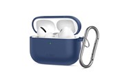 Handys - Cover & Cases - Tech-Protect Silicone Hook Case for AirPods Pro - Navy Blue - 5906302333110