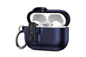 Handys - Cover & Cases - Tech-Protect Slim Hook Case for AirPods Pro 3 - Navy Blue - 5906302333295