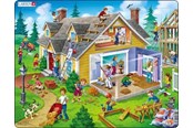 Puzzle - Larsen Puzzles Puslespil Hus - 62 brikker Maxi (36.5x28.5 cm) Boden - US18