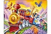Puzzle - Larsen Puzzles Puzzle Circus Train - 30 pieces Maxi (36.5x28.5 cm) Boden - US14