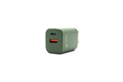Handys - Adapter und Ladegeräte - Hune Hurón D20 Dual USB-C & USB-A 20W Charger - Forest Green - AT-ACC-WA-133