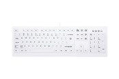 Tastaturen - Cherry Contour MedicalKey AK-C8100 Sanitizable - Tastatur - Englisch (US) - Weiss - AK-C8100F-U1-W/US