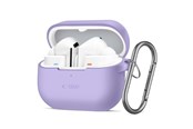 Handys - Cover & Cases - Tech-Protect Silicone Hook Case for Samsung Galaxy Buds 3 / 3 FE / 3 Pro - Purple - 5906302333769
