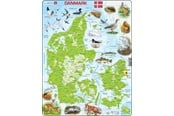 Puzzle - Larsen Puzzles Puzzle Denmark physical with animals - 66 pieces Maxi (36.5x28.5 cm) 2D Puzzles - K78