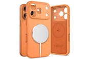 Handys - Cover & Cases - Tech-Protect Silicone MagSafe Case for iPhone 17 Pro - Orange - 5906302333868