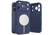 Handys - Cover & Cases - Tech-Protect Silicone MagSafe Case for iPhone 17 Pro Max - Navy Blue - 5906302333875