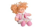 Puppen & Zubehör - Bigjigs Fabric Doll Poppy - 28cm - BJD005