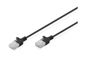 Netzwerk - Kabel - DIGITUS patch cable - black - Schwarz - DK-1618-010S-BL