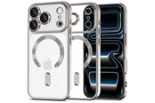 Handys - Cover & Cases - Tech-Protect MagFlex MagSafe Case for iPhone 17 Pro Max - Clear Silver - 5906302334605
