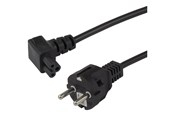 Stromkabel (Intern) - Deltaco - power cable - power CEE 7/7 to IEC 60320 C5 - 50 cm - DEL-121-05
