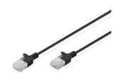 Netzwerk - Kabel - DIGITUS patch cable - black - Schwarz - DK-1618-030S-BL-10