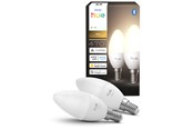 Smart-Home - Philips Hue B39 Candle - E14 bulb - White - 2 pack - 929004295902