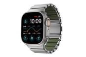 Smartwatch - Accessories - Nomad Stratos Band Natural Titanium Forest Green FKM - Apple Watch 45/46/49mm - NM009568858