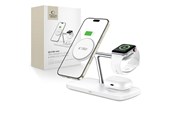 Handys - Adapter und Ladegeräte - Tech-Protect QI15W-A45 3-in-1 Wireless Charger with MagSafe for Apple Devices - White - 5906302375615
