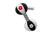 Baby Spielzeug - Akuku Plush rattle DUMBBELL - A0482