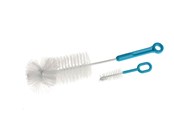 Babypflege - Akuku Bottles cups and teats brush set BLUE - A0570