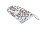 Babypflege - Akuku Washing glove terry with PU sponge OWLS - A1144