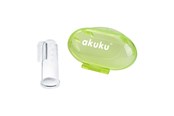 Babypflege - Akuku Silicone toothbrush and gums massager in case - A0264