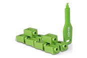 Netzwerkzubehör - Lindy LAN port blocker with key - green - 47912