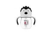 Babypflege - Akuku Non-spill training cup with weighted straw GREY - A0034