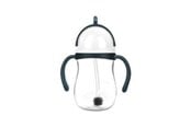 Babypflege - Akuku Non-spill cup with weighted straw BLUE/GREY - A0166