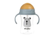 Babypflege - Akuku Cup with flip-top straw 300 ml / BEAR - A0203