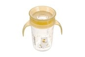 Babypflege - Akuku Non-spill cup 360° 240 ml with dual handle yellow - A0670