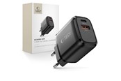 Handys - Adapter und Ladegeräte - Tech-Protect NCA45W-GAN AC Charger 2-Ports USB-C / USB-A 45W - Black - 5906302335992