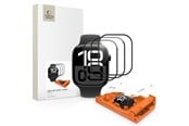 Handys - Schutzfolie - Tech-Protect Easy Set Flex+ 3-Pack Tempered Glass for Apple Watch 40mm - Black - 5906302336128