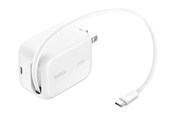 Handys - Adapter und Ladegeräte - Belkin UltraCharge power adapter - retractable GAN - USB-C - 45 watt - WCH023KQWH