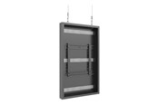 Wandhalterungen, AV-Halterungen & AV-Möbel - Multibrackets M Pro Series enclosure - low profile - for LCD display - medium - black - Max 50 kg - recommended for 49" - 7340234813902