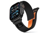 Smartwatch - Accessories - Tech-Protect Nylon Elite Strap for Apple Watch 44 / 45 / 46 / 49 mm - Black & Orange - 5906302339945
