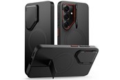Handys - Cover & Cases - Tech-Protect Kevlar Aura MagSafe Case for Samsung Galaxy S26 - Black & Orange - 5906302352401
