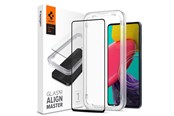 Handys - Schutzfolie - Spigen ALM Glass FC Tempered Glass for Samsung Galaxy M53 5G - Black - 21078-0