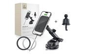 Handys - Adapter und Ladegeräte - Tech-Protect MM15W-V9 Car Mount with MagSafe for Dashboard and Ventilation Grille 15W - Black - 5906302380695