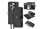 Handys - Cover & Cases - Dux Ducis Lava Leather Case for iPhone 16 Pro Max - Black - 6934913004999