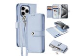 Handys - Cover & Cases - Dux Ducis Lava Leather Case for iPhone 15 Pro - Blue - 6971824163179