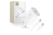 Handys - Adapter und Ladegeräte - Tech-Protect NC20W PD20W USB-C AC Charger with USB-C Cable - White - 5906302361588