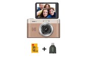Digital Kameras - KODAK Pixpro Friendly Zoom C1 Brown + Dongle - Compact Digital Camera - C1BN3 Brown